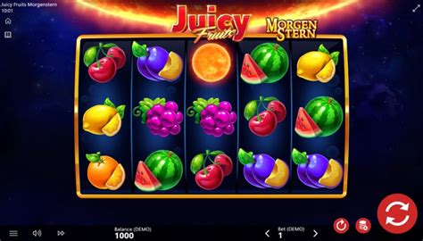 Juicy Fruits Morgenstern Pokerstars