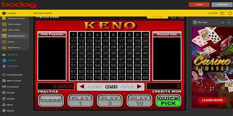 Keno Night Bodog