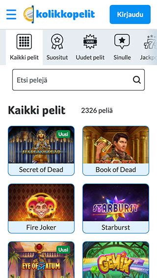 Kolikkopelit Casino App