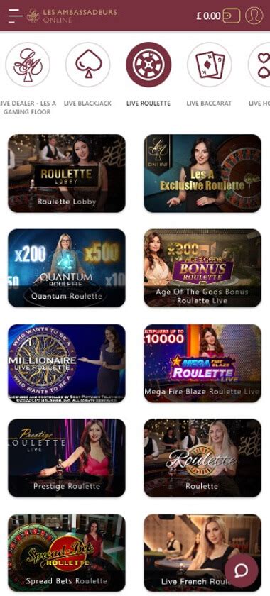 Les Ambassadeurs Online Casino Mobile