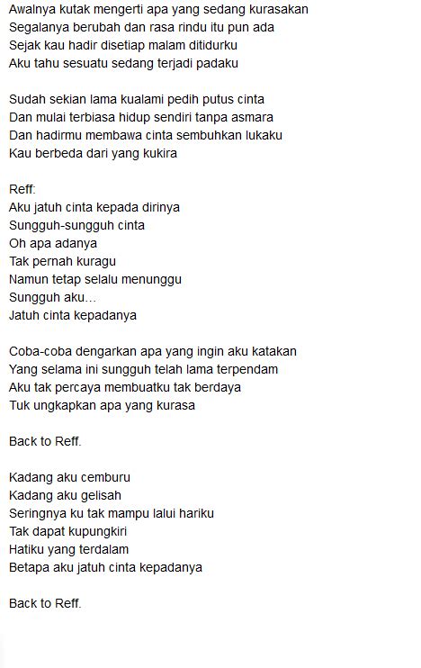 Lirik Lagu Aku Jatuh Cinta Dari Roleta