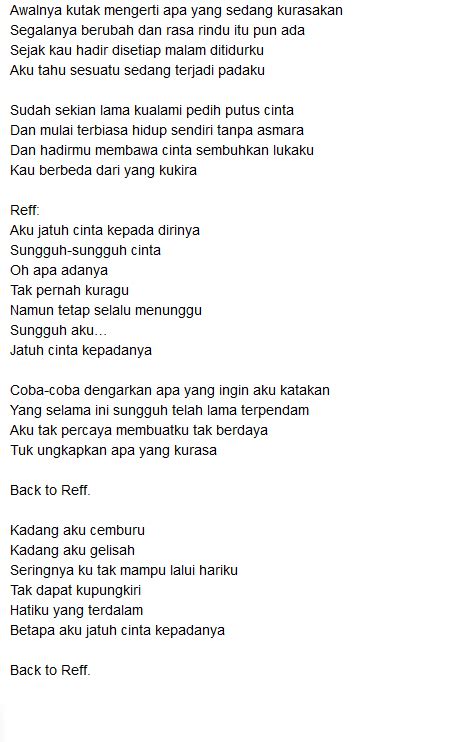 Lirik Lagu Roleta Aku Jatuh Cinta Download