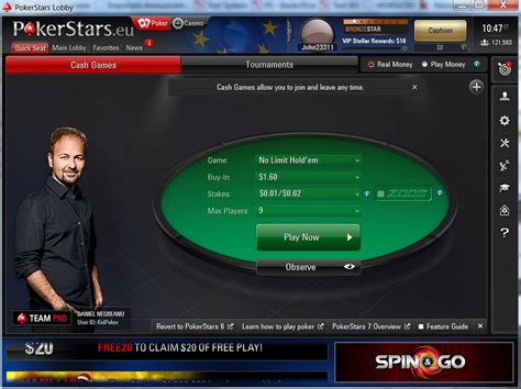 Lobby Pokerstars Pop Up