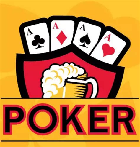 Logo De Cerveja Poker Vetor