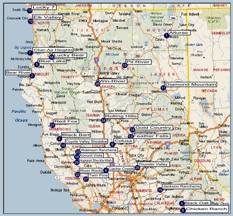 Los Angeles Area De Cassinos Mapa