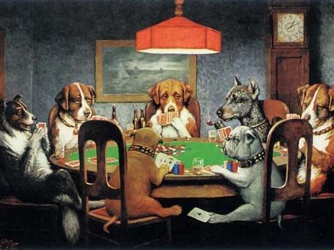 Los Perros Jugando Poker