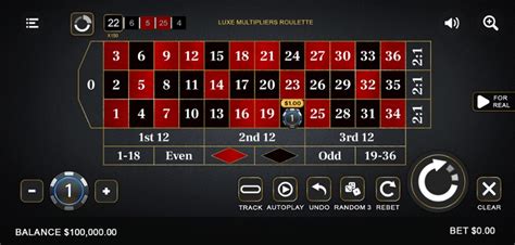 Luxe Roulette Multipliers Novibet