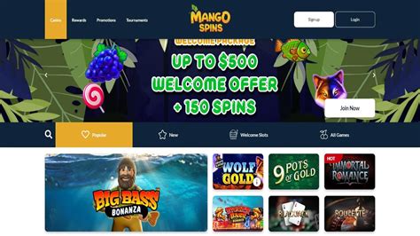 Mango Spins Casino Login