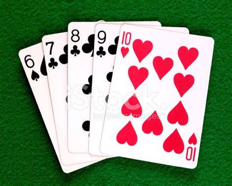 Maos De Poker Em Linha Reta Ace 2