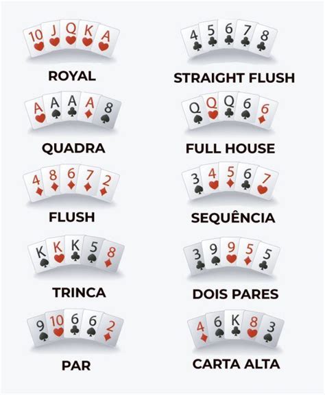Maos De Poker Pequena Reta
