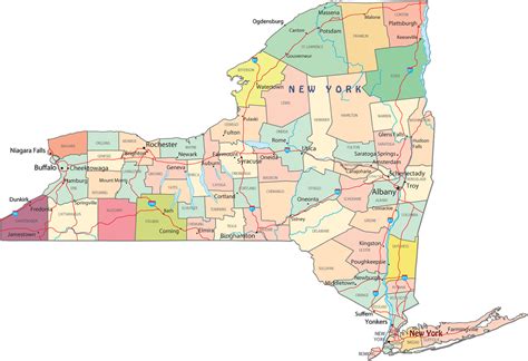 Mapa De Cassinos Indigenas Do Estado De Nova York