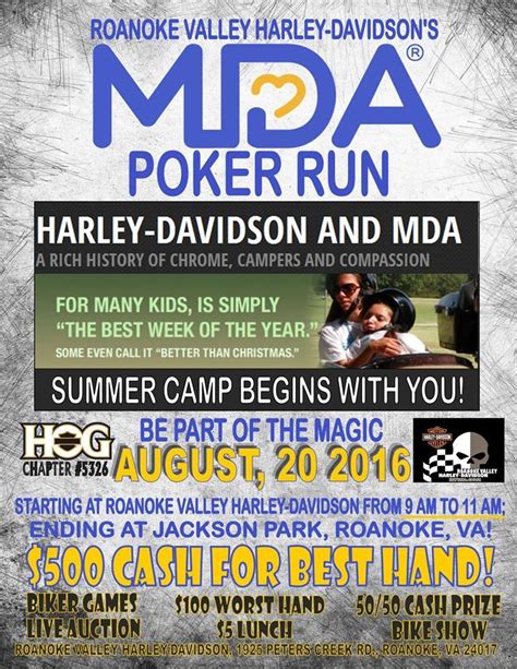 Mda Poker Run Roanoke Va