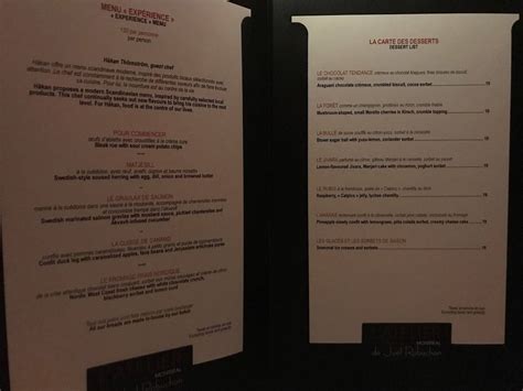 Menu Resto Do Casino De Montreal