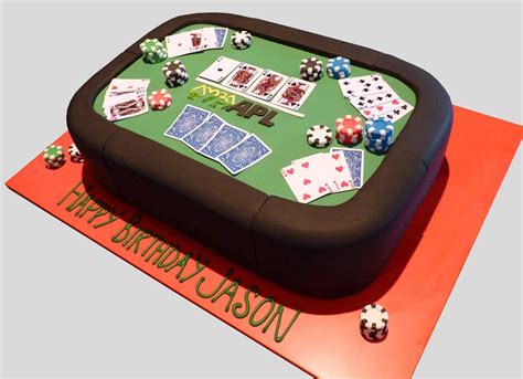 Mesa De Poker Cake Design