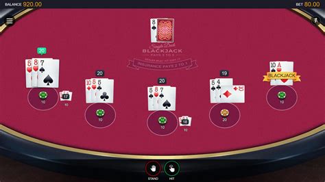 Multihand Vegas Single Deck Blackjack Pokerstars