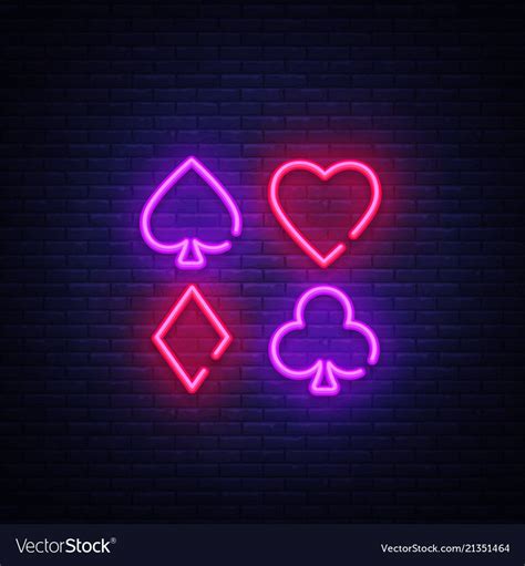 Neon Poker Luzes