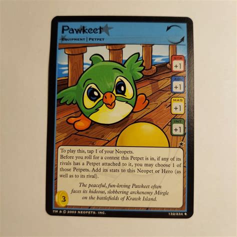 Neopets Pawkeet Ranhuras De Guia