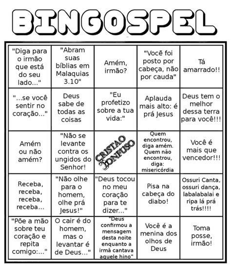 O Bingo E Um Jogo Pecado