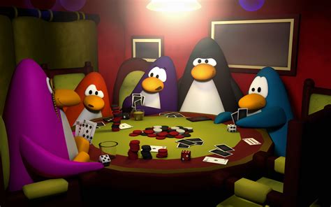 O Club Penguin Canta Poker Face