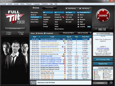 O Full Tilt Poker Freerolls Diarios