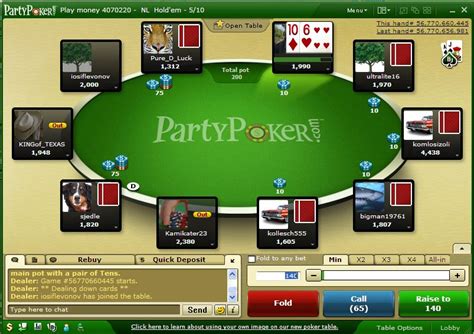 O Party Poker Poker Pontos