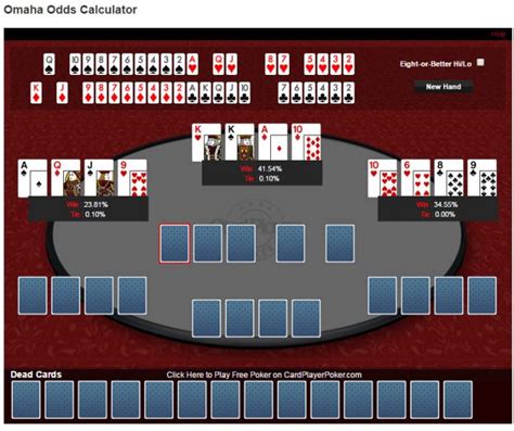 O Poker Omaha Calculadora De Mao