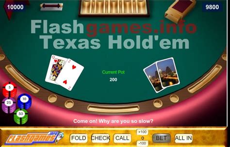 Online Texas Holdem Flash