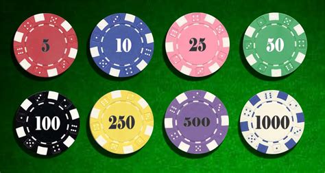 Padrao Valores De Fichas De Poker