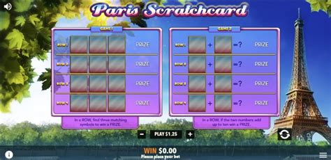 Paris Scratchcard 888 Casino