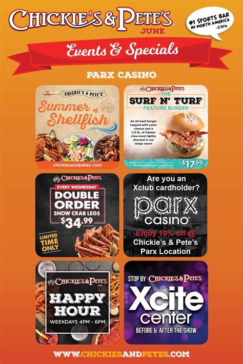 Parx Casino Chickie E Petes Menu