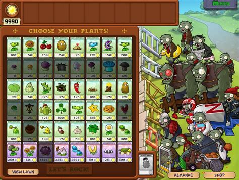 Plantas Vs Zombies 7 Slots De Sementes