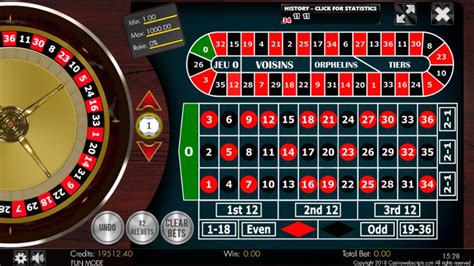 Play European Roulette 2d Advanced Slot