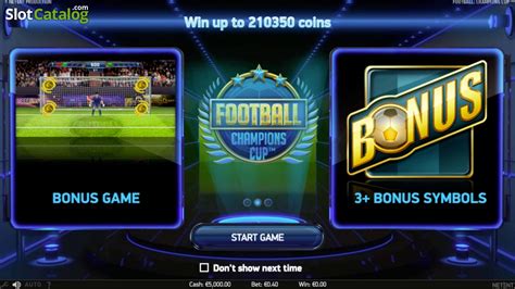 Play Football Champions Cup Slot