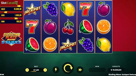 Play Sizzling Blaze Jackpot Deluxe Slot