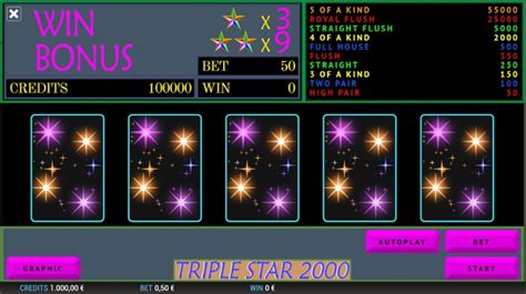 Play Triple Star 2000 Slot