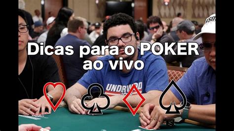 Poker Ao Vivo Dicas Avancadas