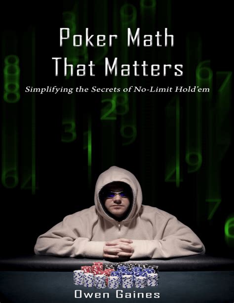 Poker De Matematica Que Importa Owen Gaines