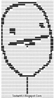 Poker Face Ascii