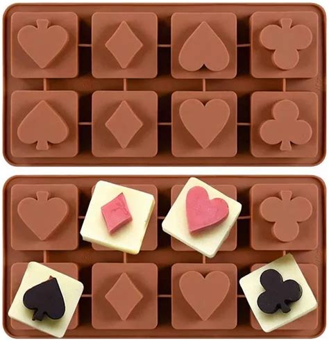 Poker Moldes De Chocolate