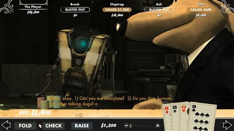 Poker Night 2 Claptrap Diz