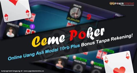 Poker Online Uang Asli Bonus De Deposito