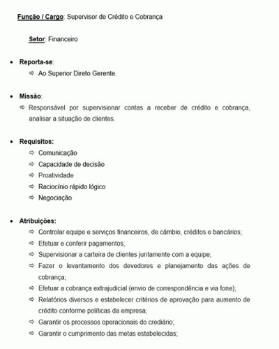 Poker Supervisor De Descricao De Trabalho