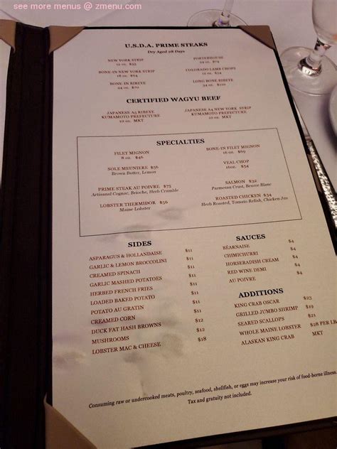 Porto Casino Jersey City Menu