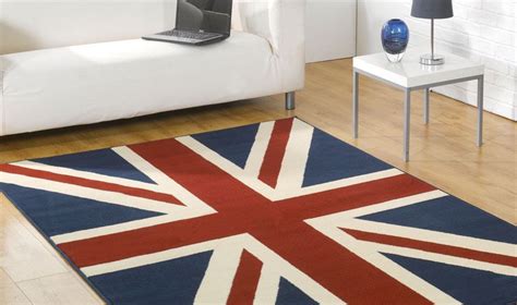 Preto Branco Union Jack Tapete