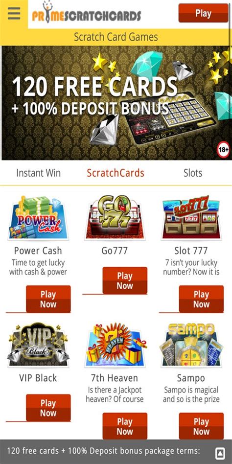 Primescratchcards Casino Download