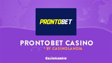 Prontobet Casino Aplicacao