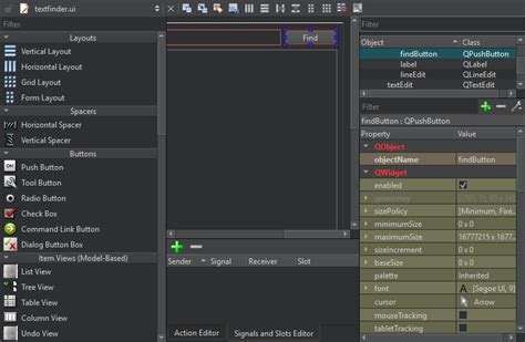 Qt Creator Slot Editor