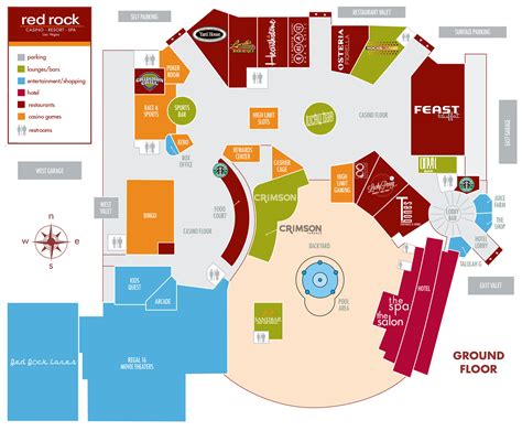 Red Rock Casino Mapa Chao