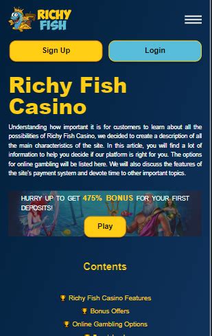 Richy Fish Casino Online