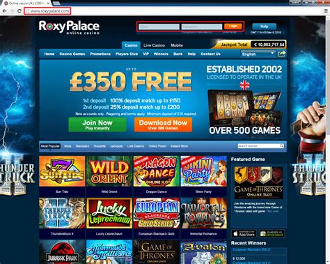 Roxy Palace Casino Login